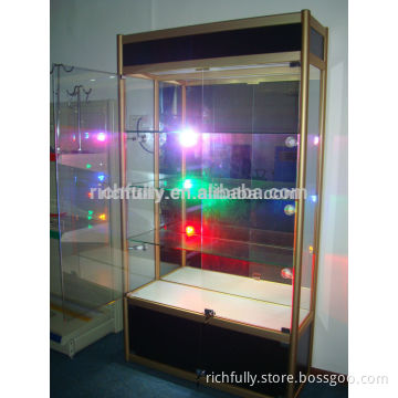 2015 popular used LED light glass showcases, used jewelry showcases